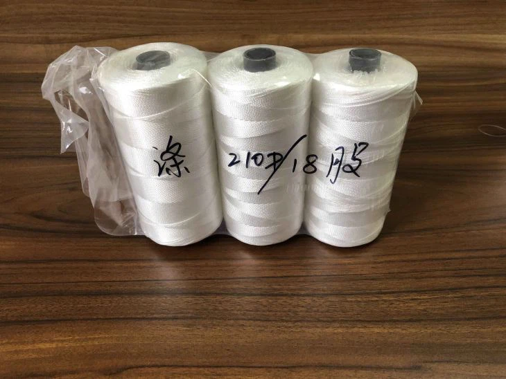 210d/9 100% Nylon Multi-Filament Fishing Twine In Raw White
